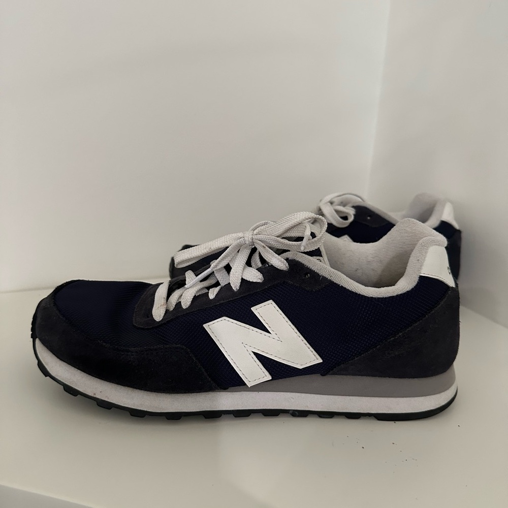 New Balance 411 Navy and White Athletic Shoes - Picture 2 of 8